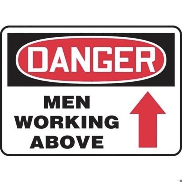 Accuform OSHA DANGER SAFETY SIGN MEN WORKING MCRT014VS MCRT014VS - main